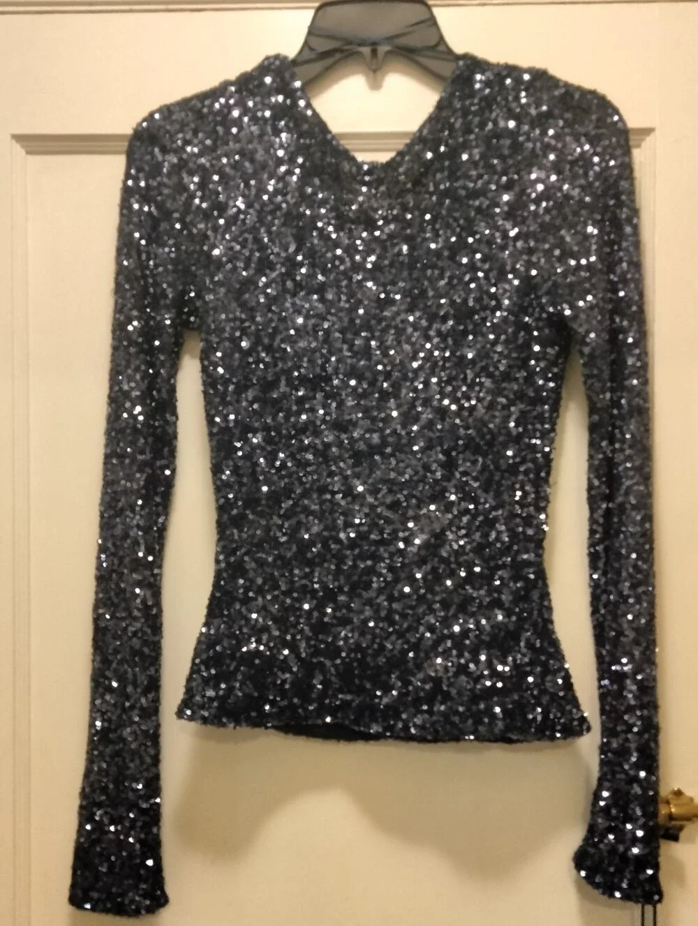 NWOT Size S Intimately Free People Leading The Way Long Sleeve Sequin Top